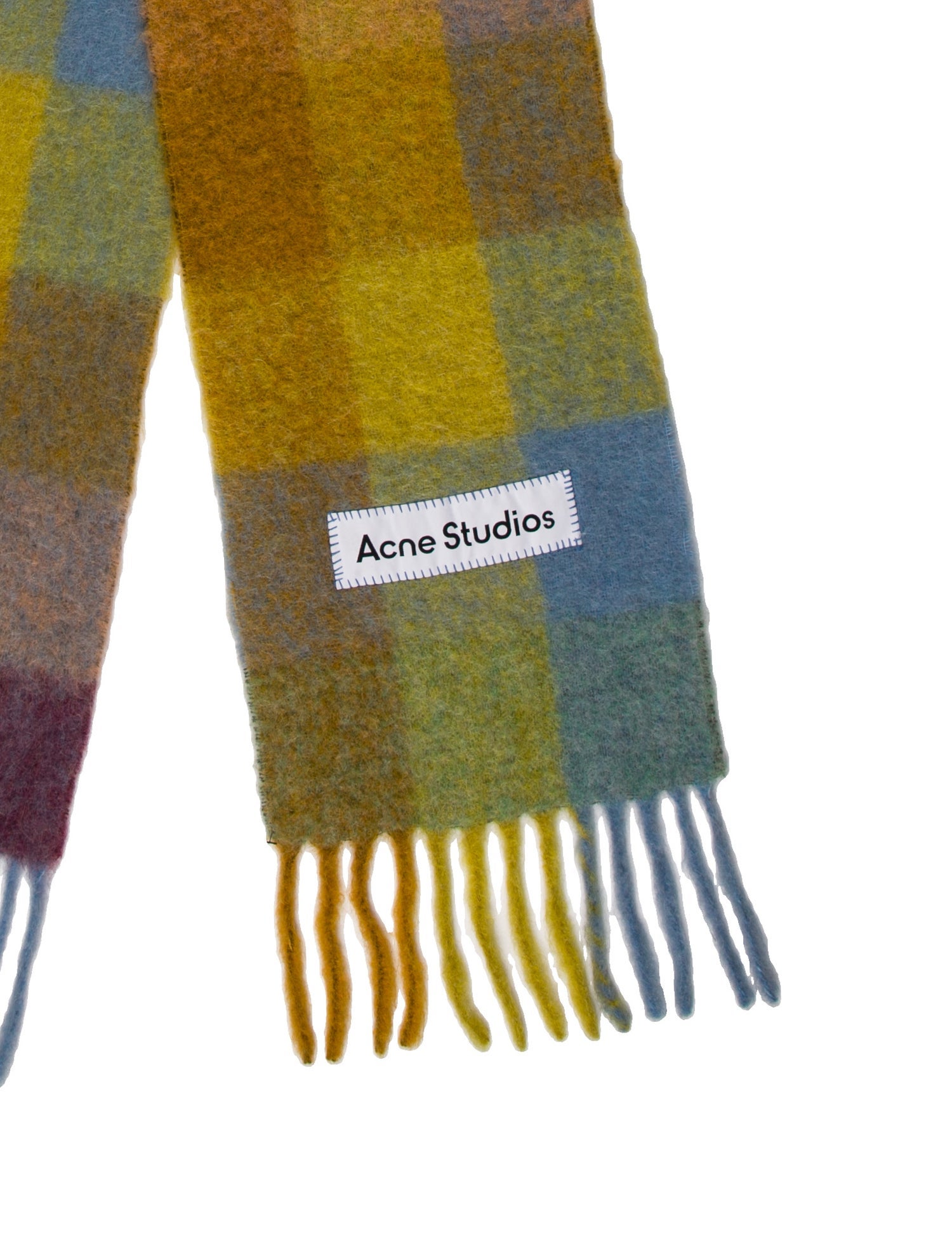 Acne Studios Plaid Print Scarf