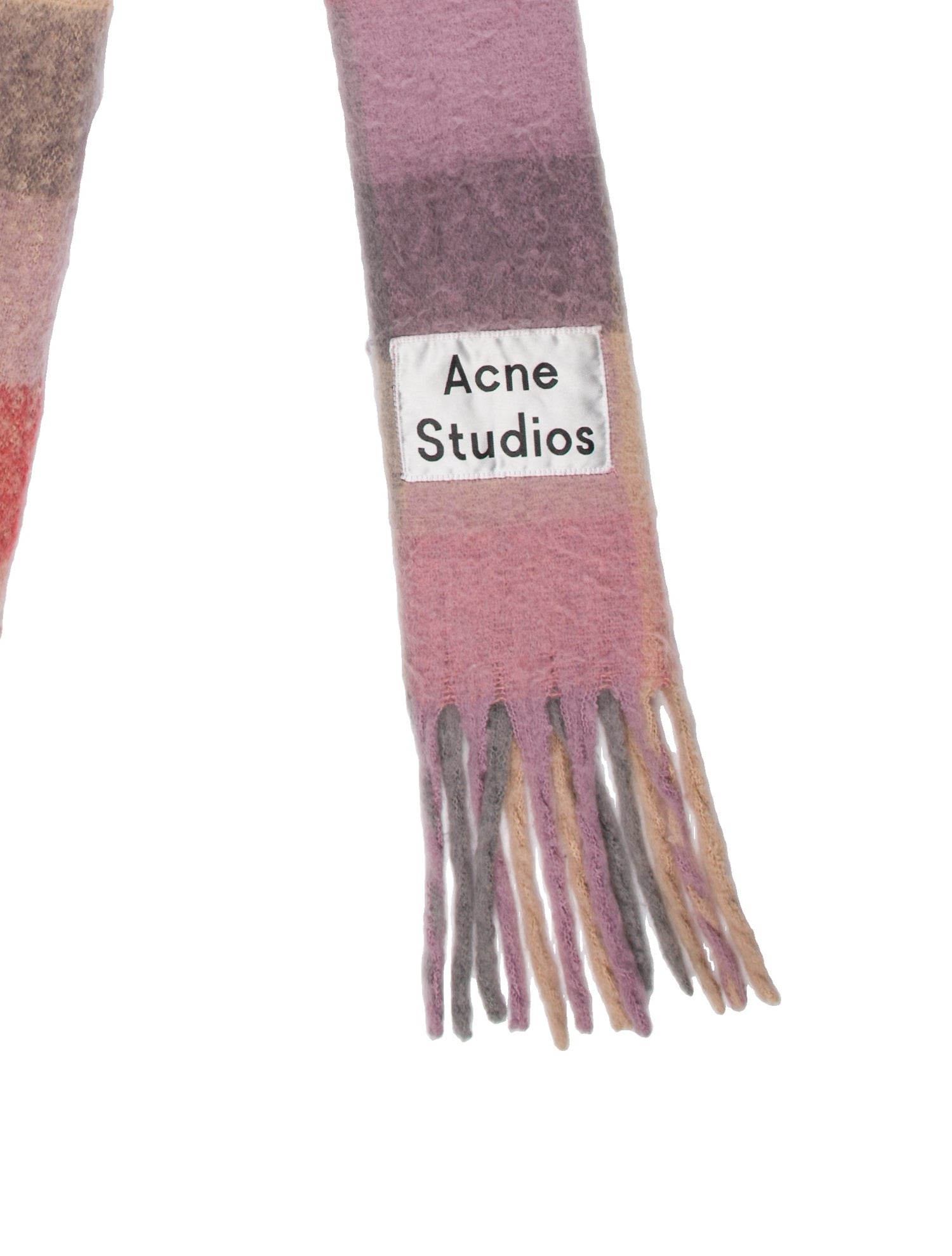 Acne Studios Kid Mohair Striped Scarf