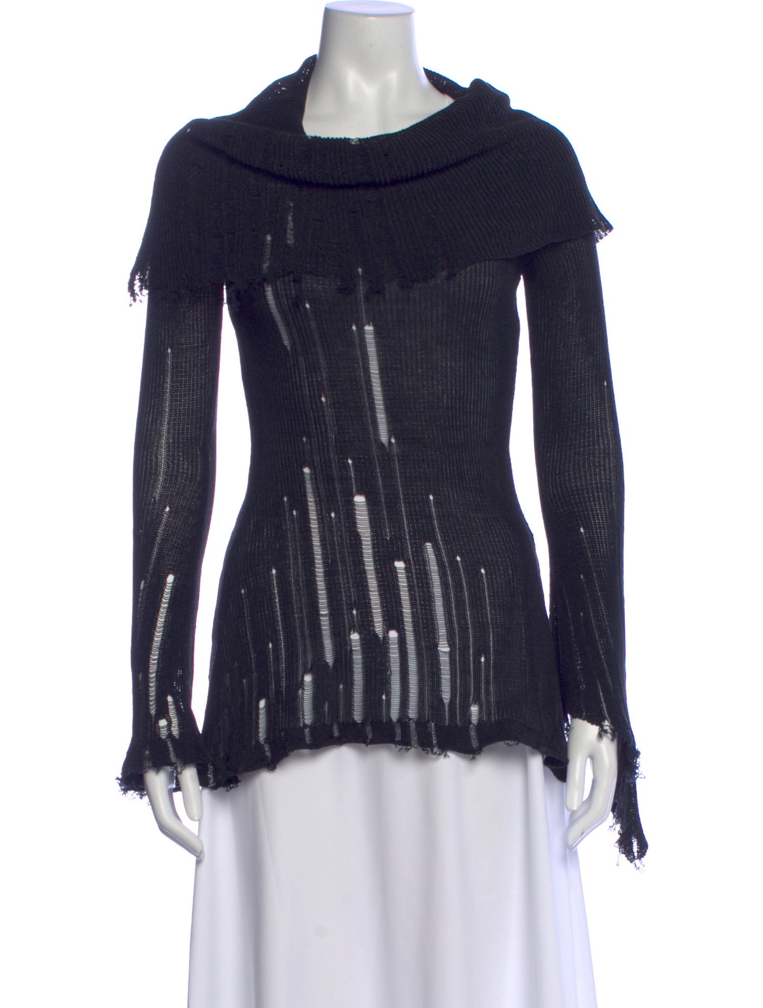 Acne Studios Cowl Neck Long Sleeve Top