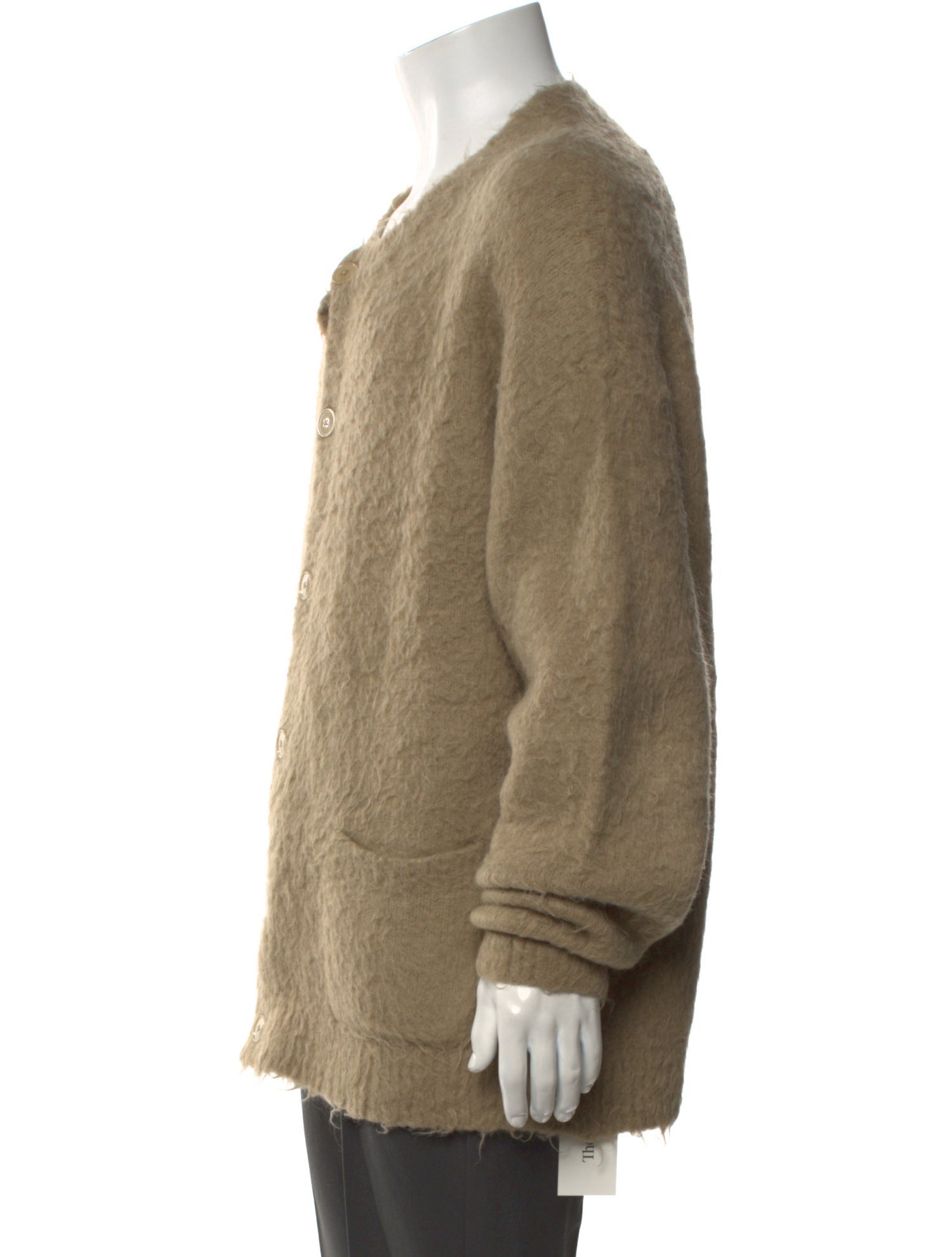 Acne Studios Open Front Long Sleeve Cardigan