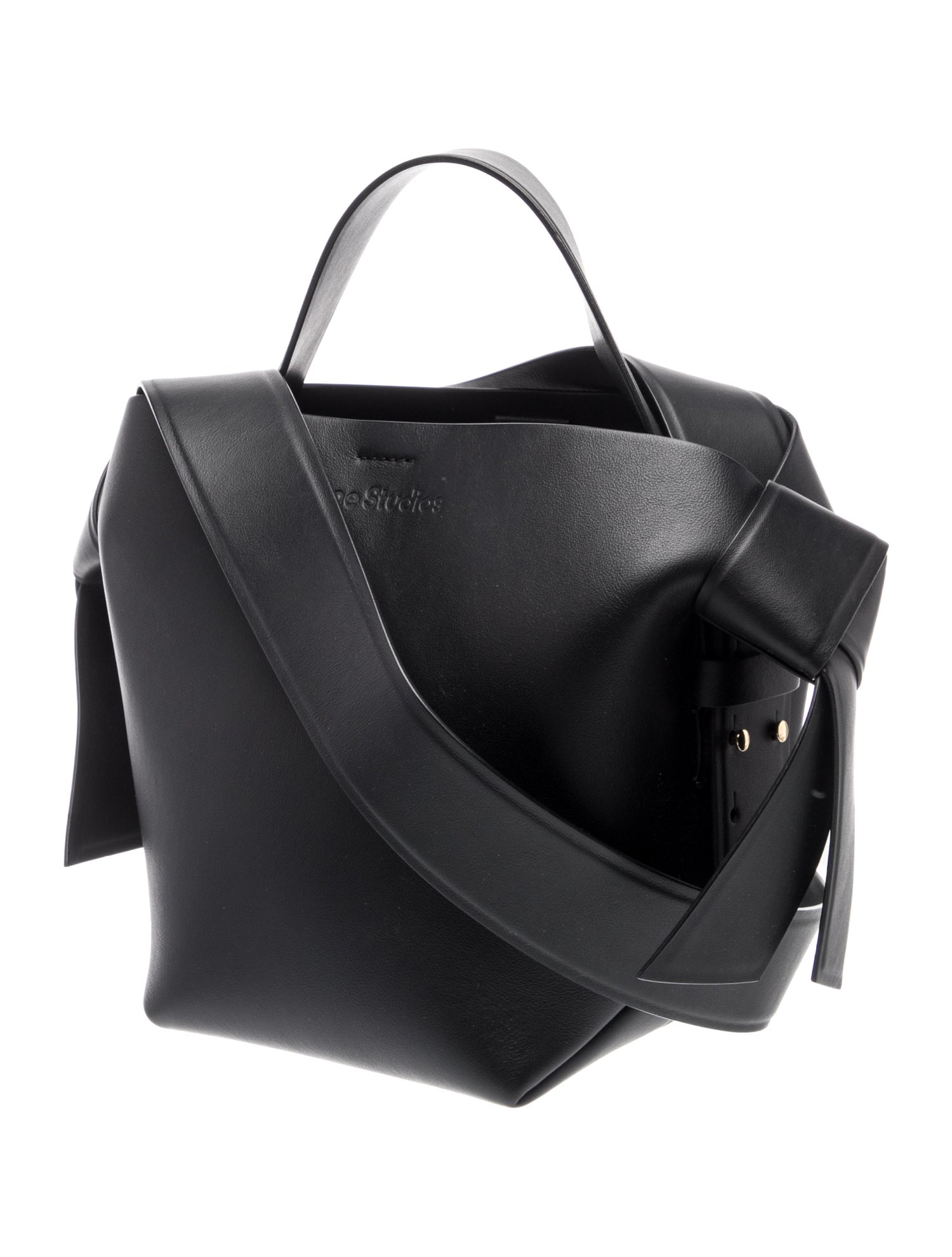 Acne Studios Leather Musubi Mini - Black Shoulder Bags, Handbags