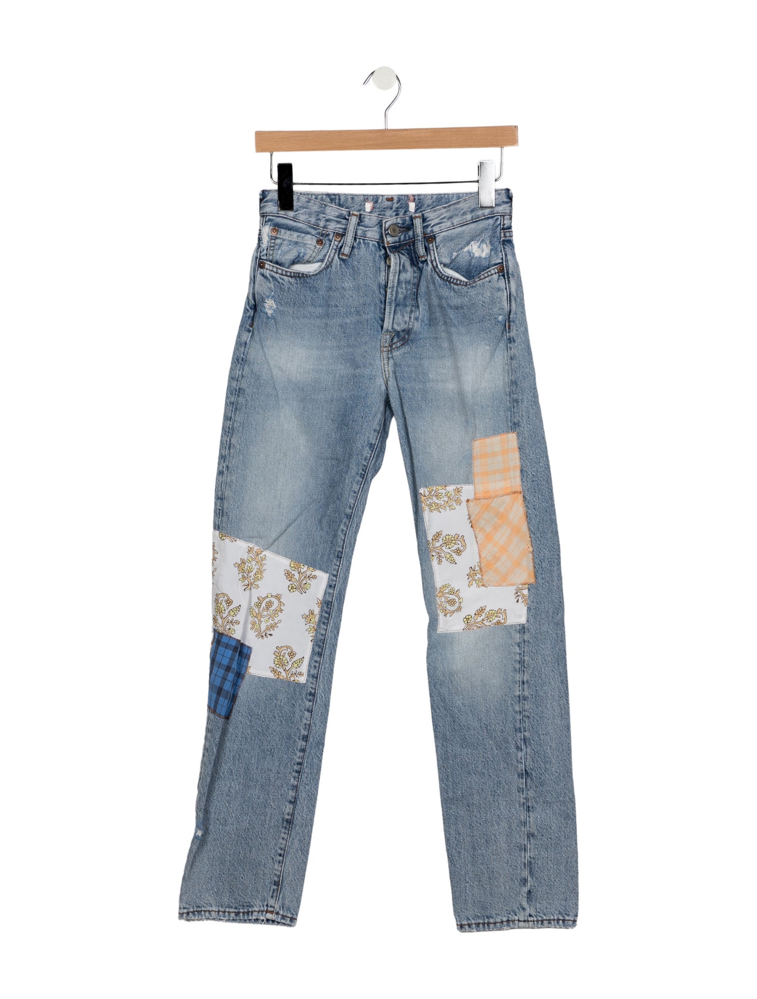 Acne Studios High-Rise Straight Leg Jeans