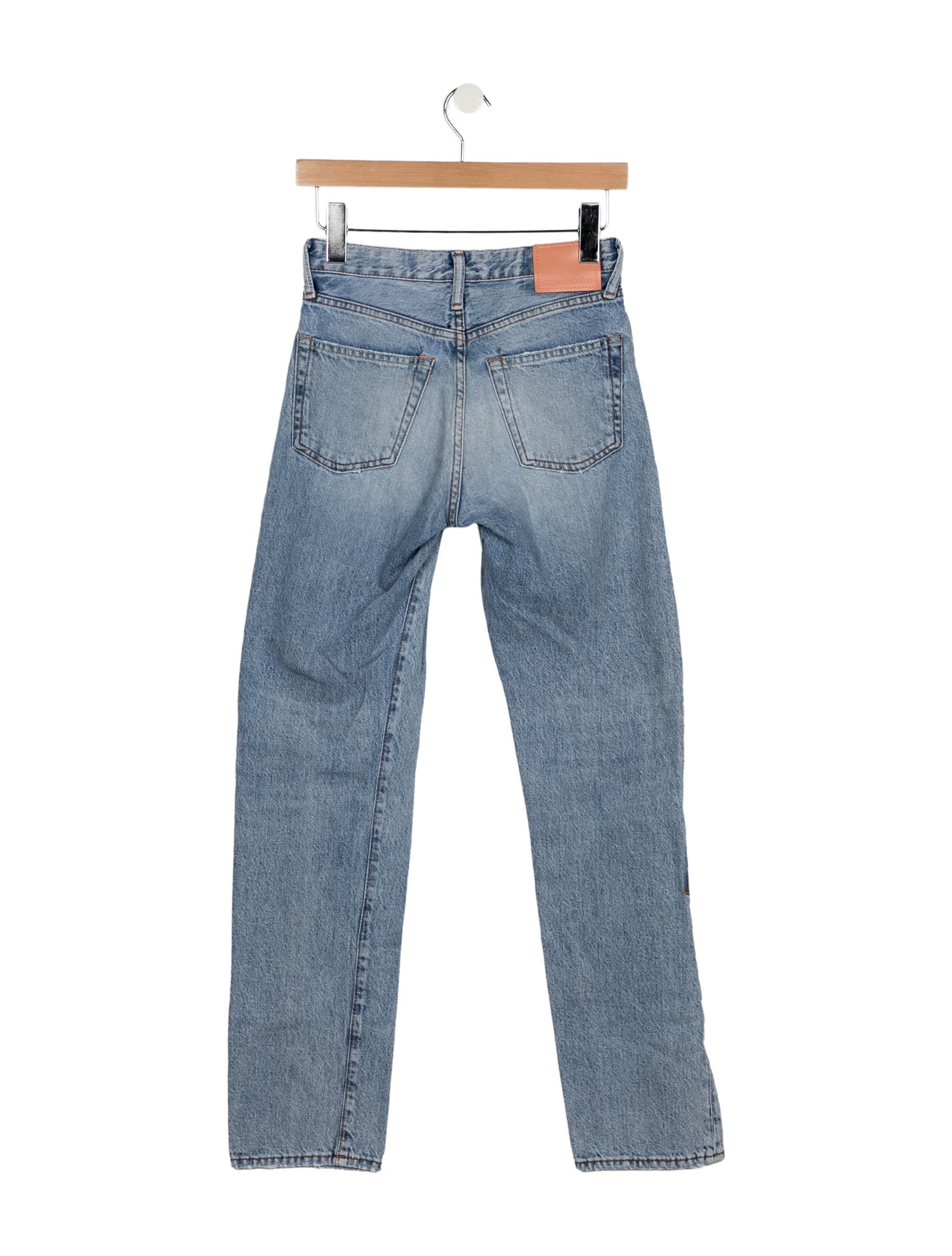 Acne Studios High-Rise Straight Leg Jeans