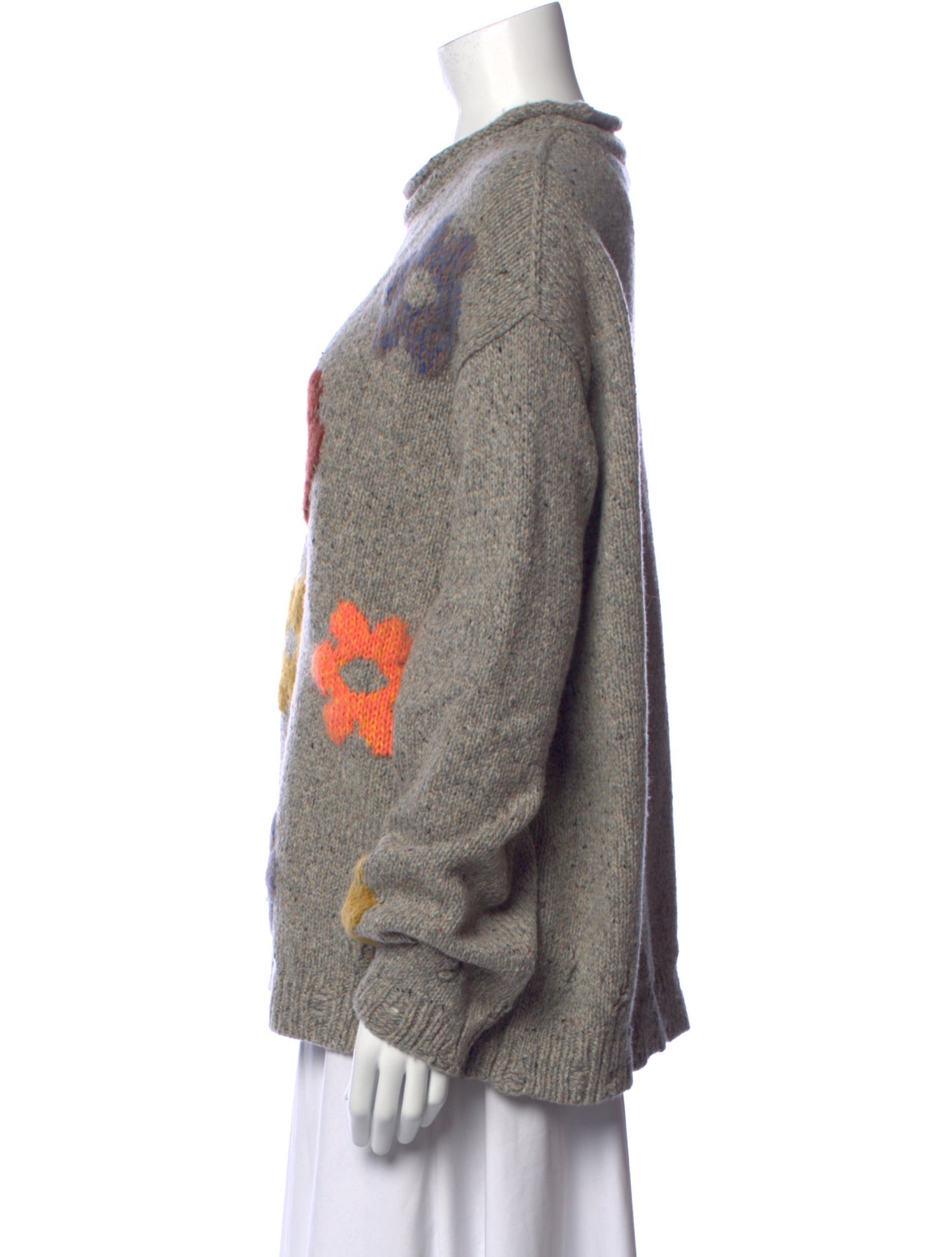 Acne Studios Wool Floral Print Sweater
