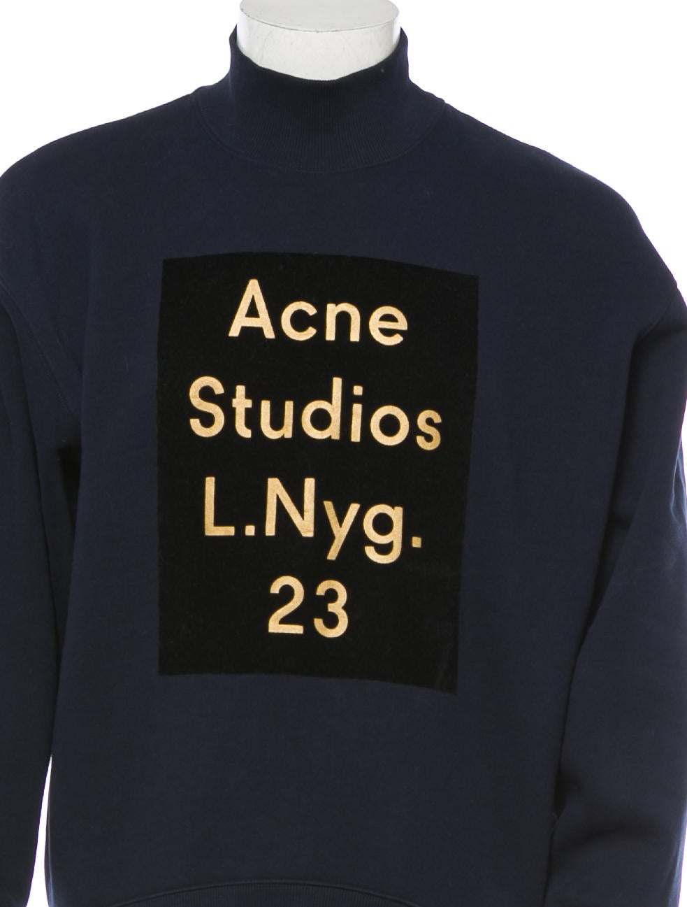 Acne Studios Acne Beta Flock Sweatshirt - Black Sweatshirts