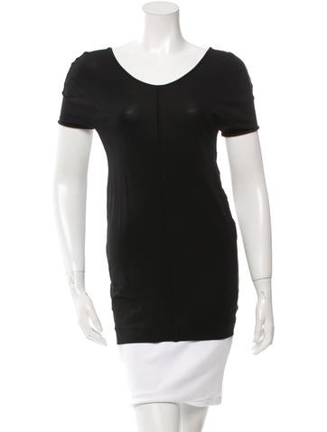 Acne Twist Back Short Sleeve Top