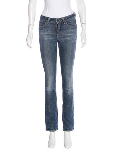 Acne Low-Rise Skinny Jeans