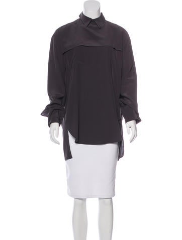 Acne Silk Long Sleeve Top