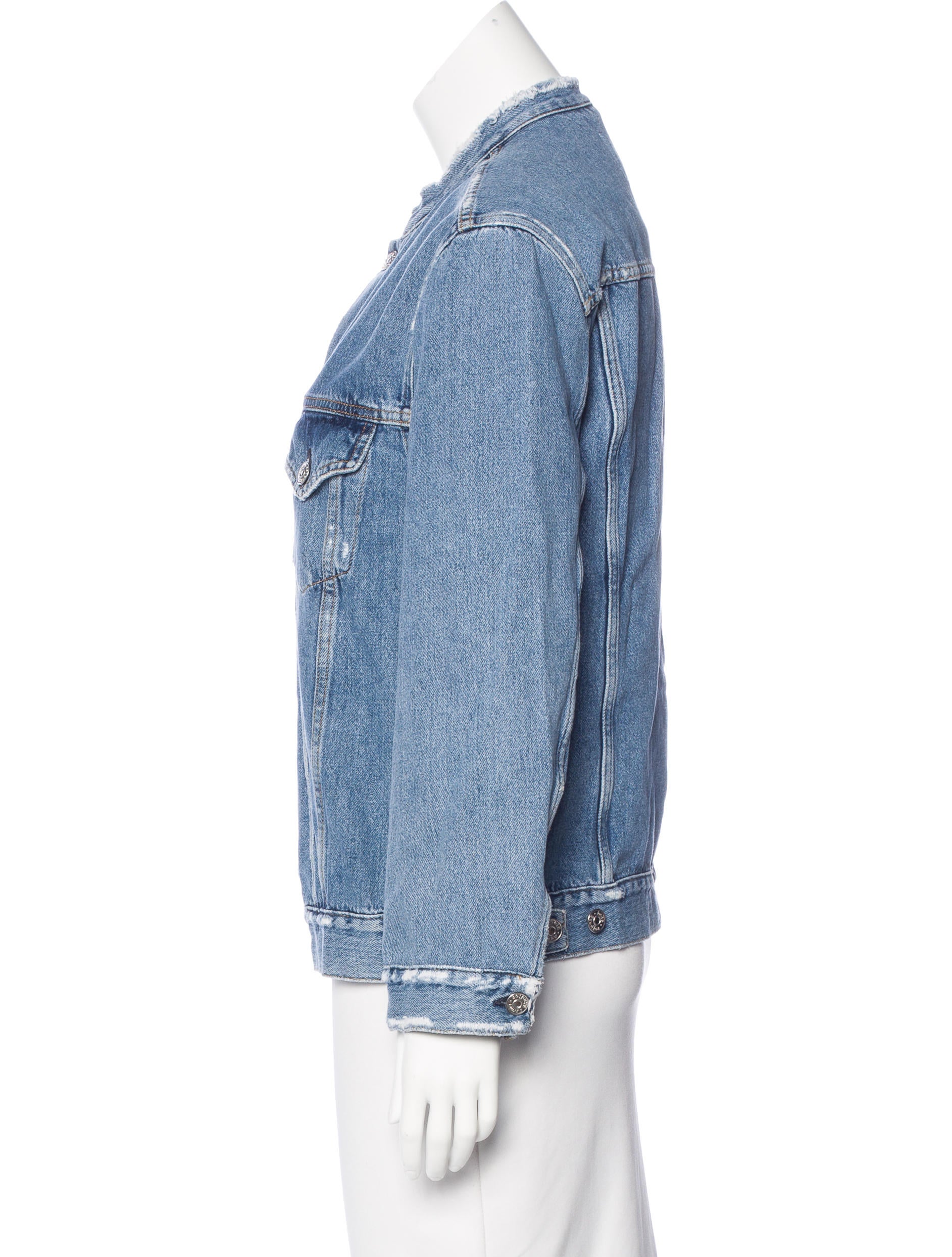 Acne Studios 2016 Who Ind Fray Jacket - Blue Jackets, Clothing