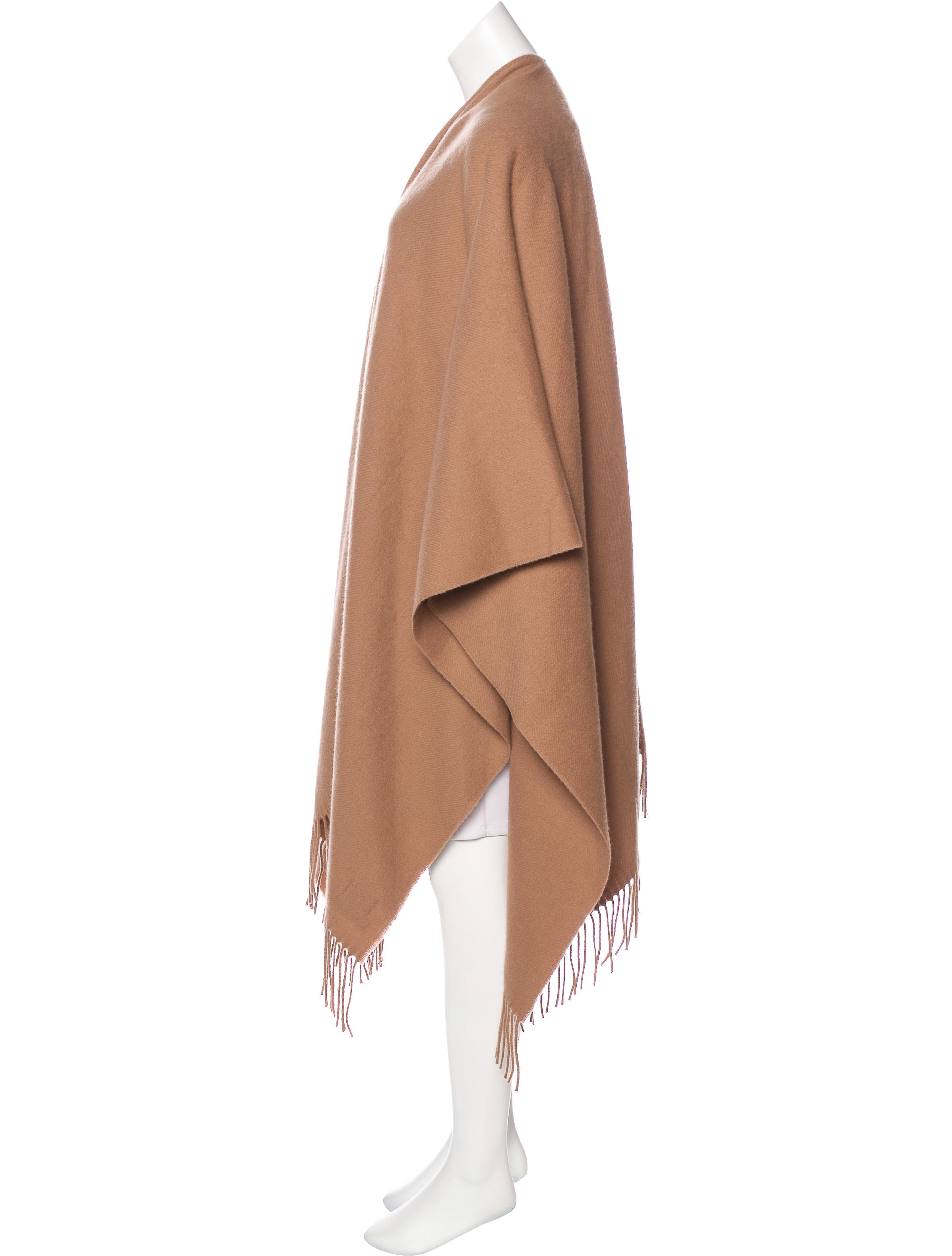 fringe trimmed poncho