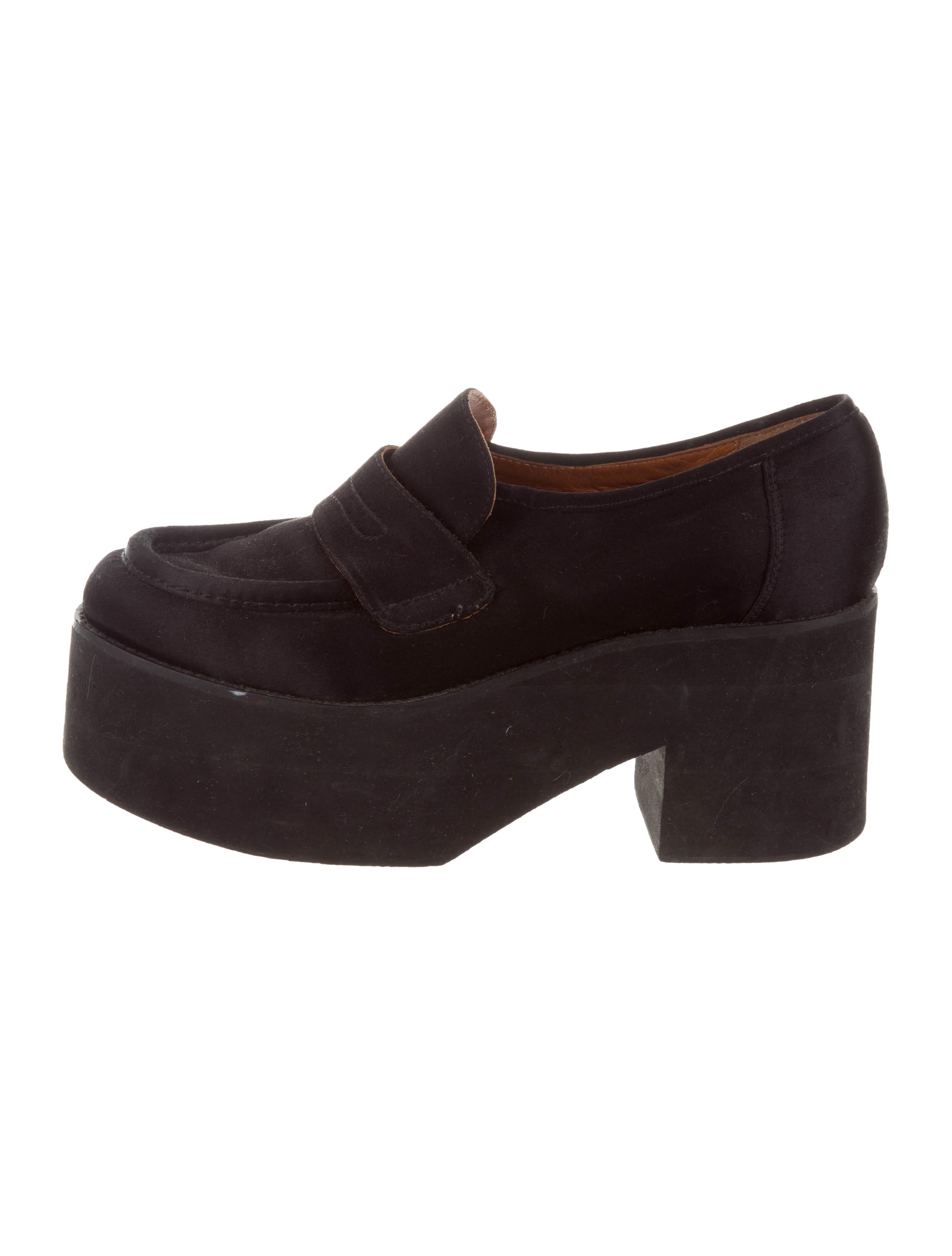 Acne Studios Satin Platform Loafers - Shoes - ACN34584 | The RealReal