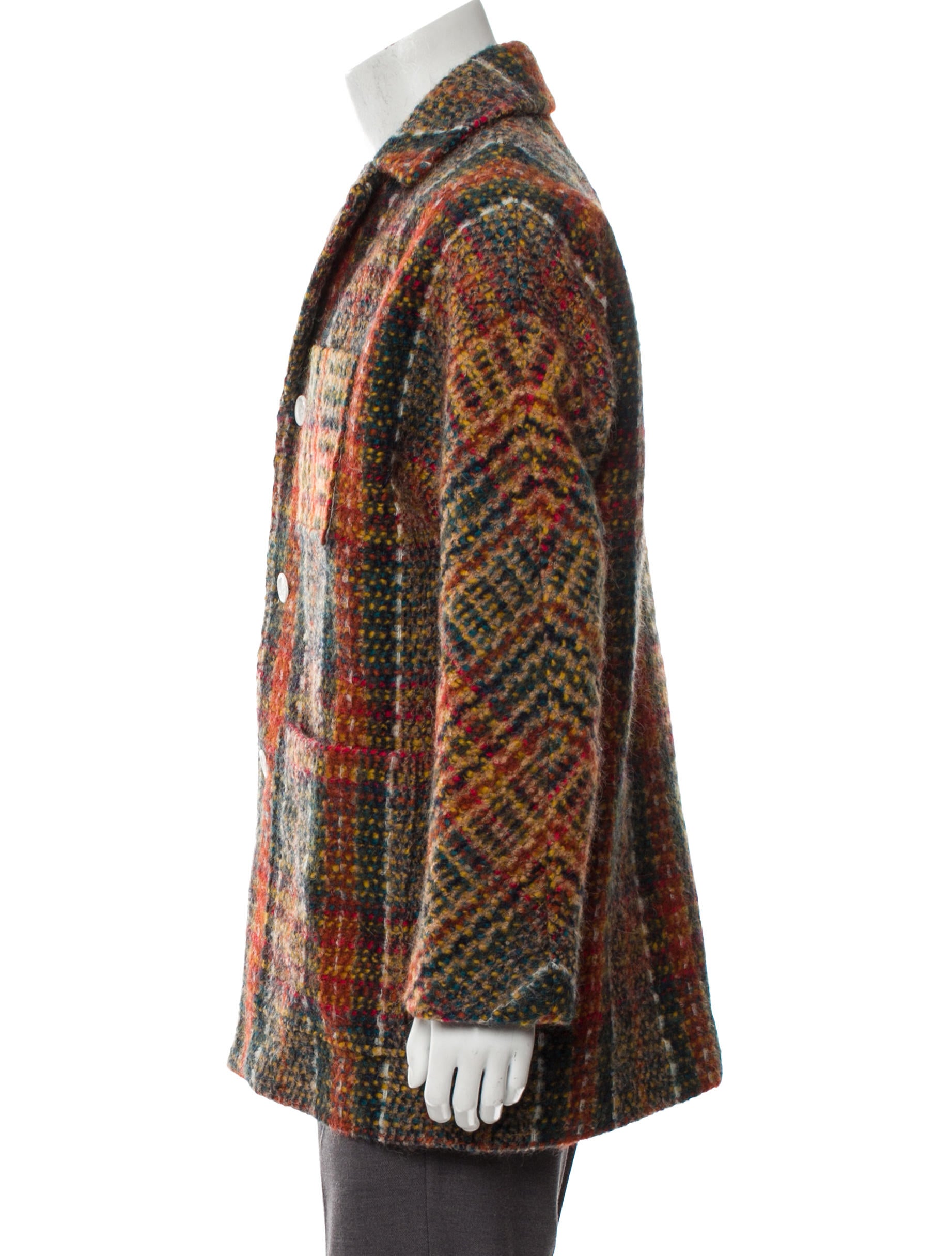 Acne Studios Wool Min Jacquard Jacket - Yellow Outerwear, Clothing
