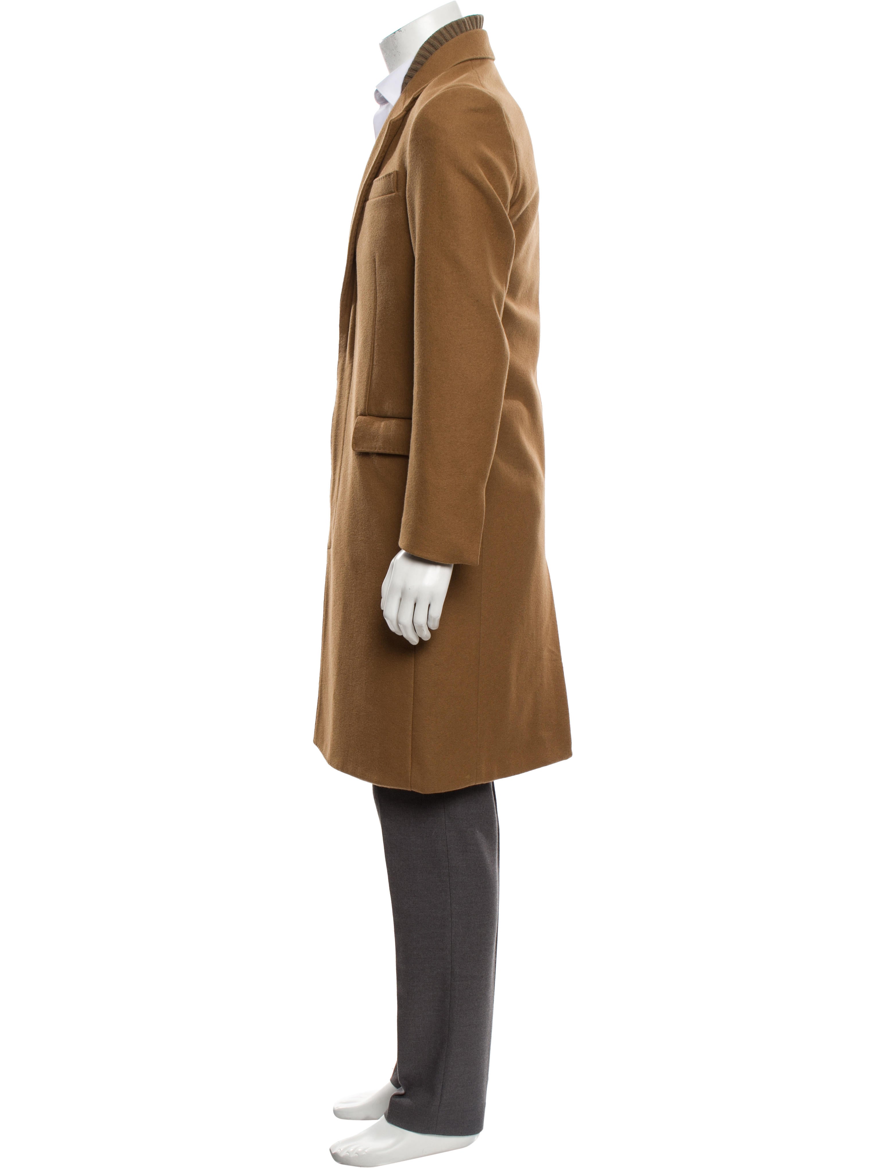 Acne Studios Wool Winston Plain Overcoat - Brown Outerwear