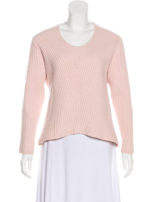 Acne Studios Wool Rib Knit Sweater Pink