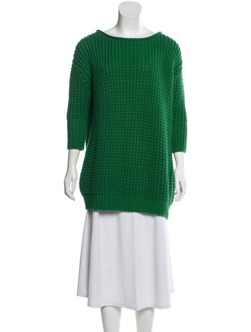 Acne Studios Long Sleeve Knit Sweater Green
