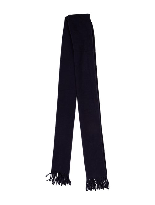 Acne Studios Wool Fringe Scarf Navy