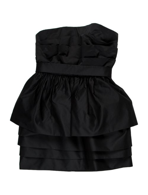 Acne Studios Strapless Mini Dress Blue