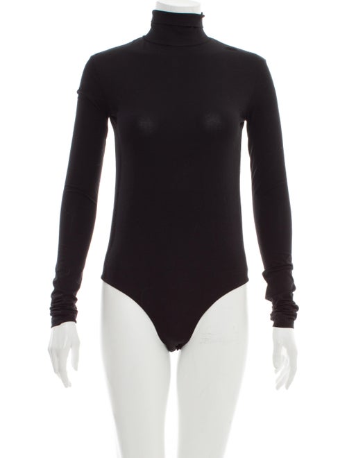 Acne Studios Turtleneck Long Sleeve Bodysuit Black