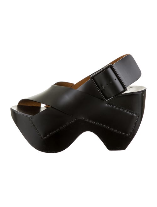Acne Studios Leather Sandals Black