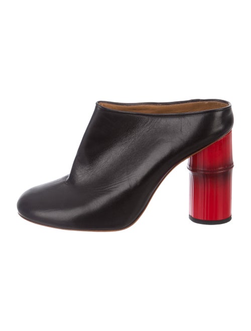 Acne Studios Leather Round-Toes Mules Black