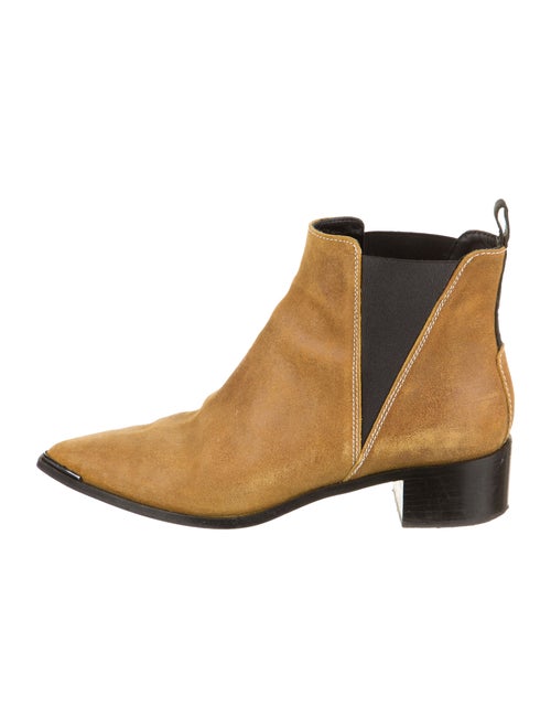 Acne Studios Suede Pointed-Toe Ankle Boots