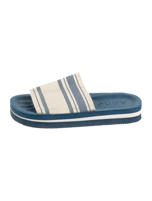 Acne Studios Knit Slide Sandals Blue