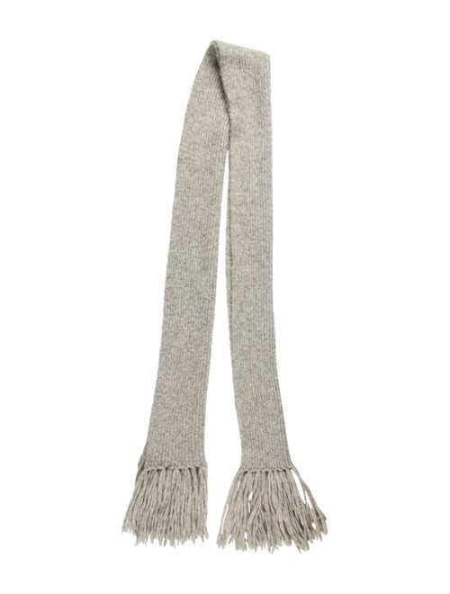 Acne Studios Knit Fringe Skirt Grey