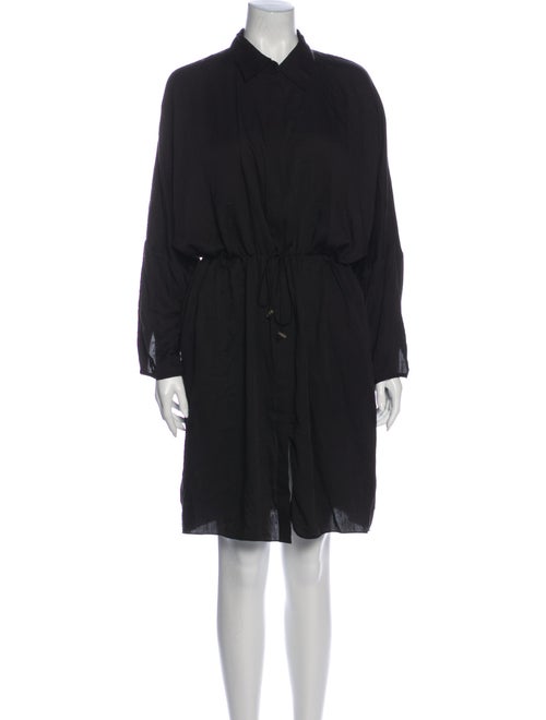 Acne Studios Collared Shirt Dress Black