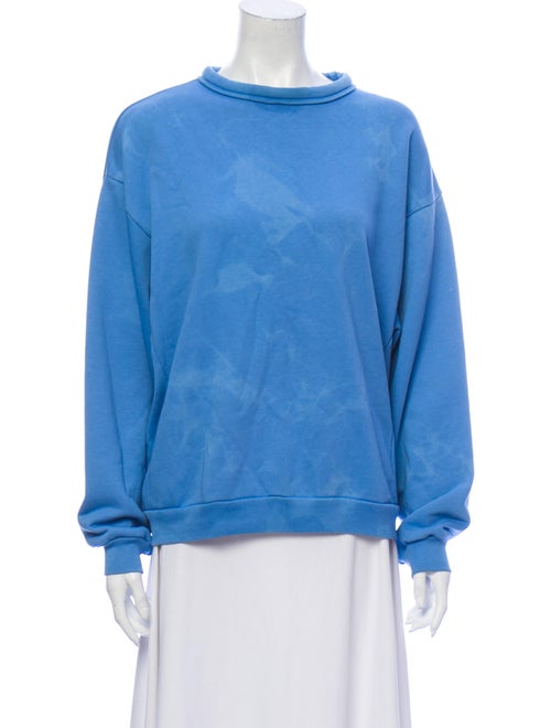 Acne Studios Tie-Dye Print Cowl Neck Sweatshirt Bl