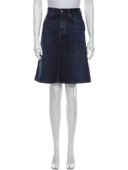 Acne Studios Knee-Length Skirt Blue