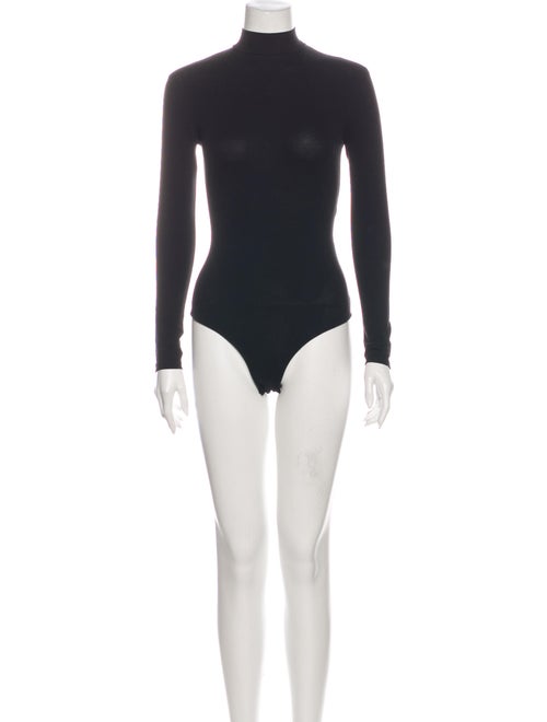 Acne Studios Turtleneck Long Sleeve Bodysuit Black