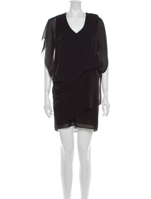 Acne Studios V-Neck Mini Dress Black
