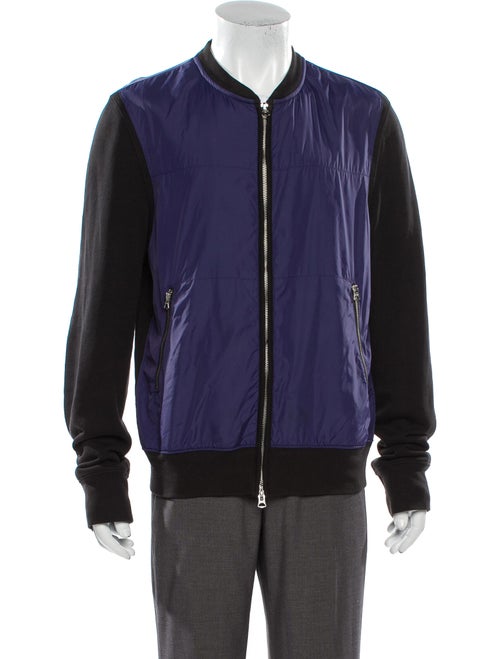 Acne Studios Keanu Colorblock Pattern Bomber Jacke