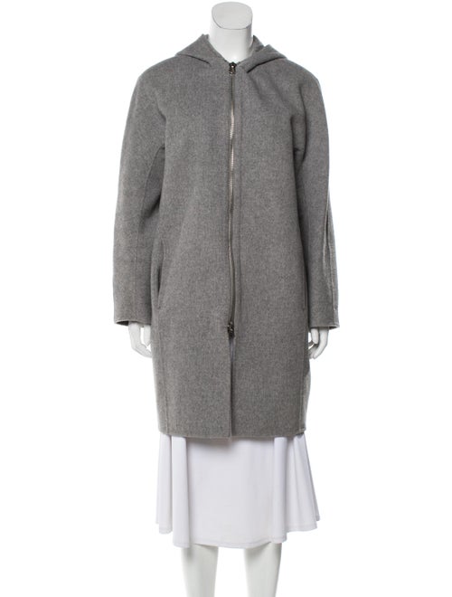 Acne Studios Wool Knee-Length Coat Grey