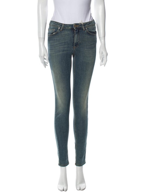 Acne Studios Mid-Rise Skinny Leg Jeans Blue
