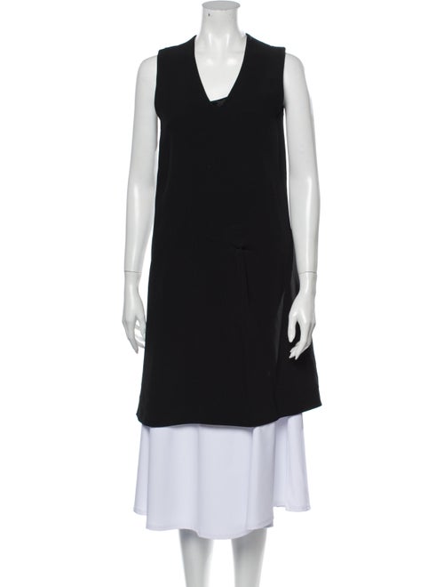 Acne Studios Scoop Neck Mini Dress Black