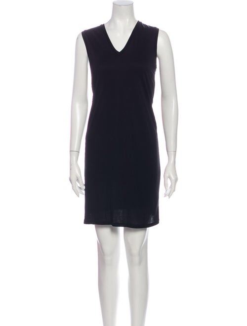 Acne Studios V-Neck Mini Dress Black