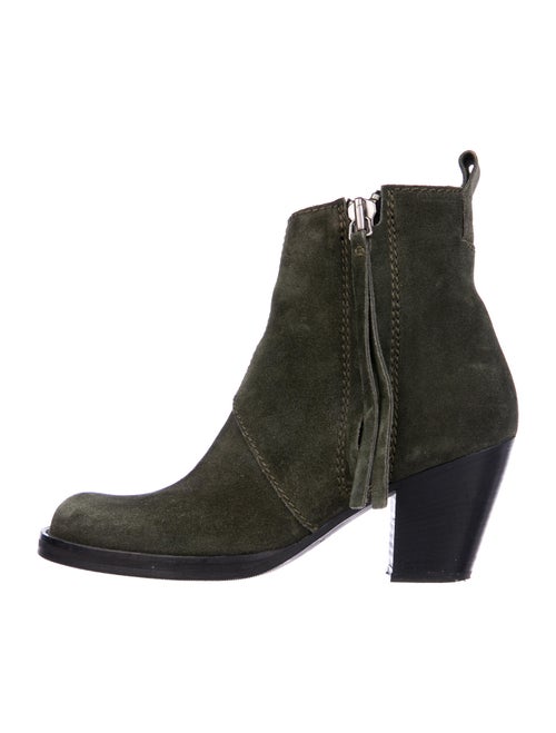 Acne Studios Suede Boots Green