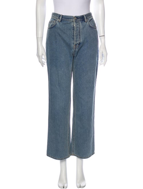 Acne Studios High-Rise Wide Leg Jeans Blue
