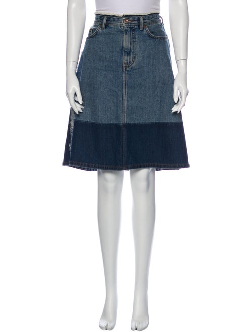 Acne Studios Knee-Length Skirt Blue