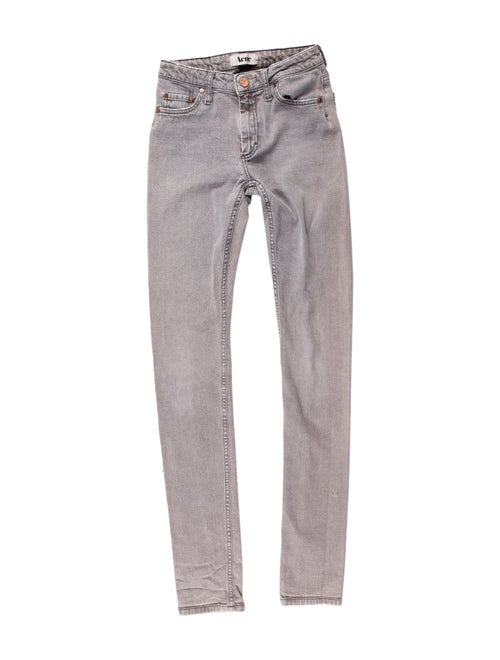 Acne Studios Mid-Rise Skinny Leg Jeans Grey