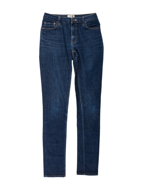 Acne Studios Mid-Rise Skinny Leg Jeans Blue