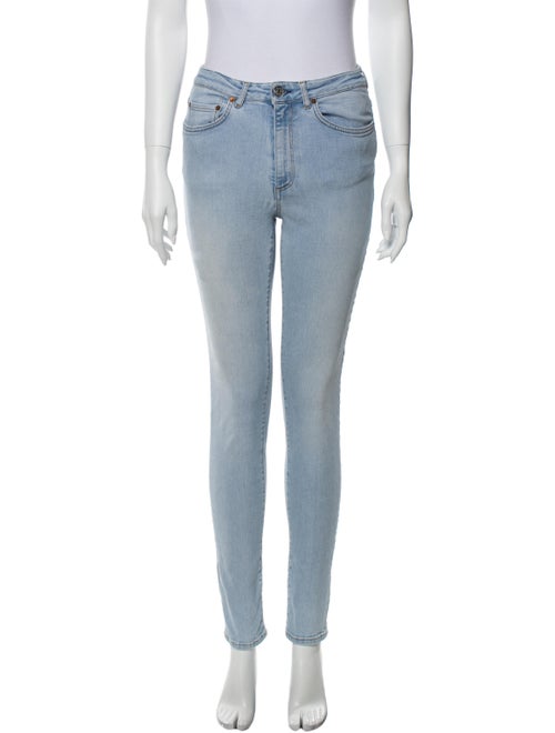 Acne Studios Mid-Rise Skinny Leg Jeans Blue