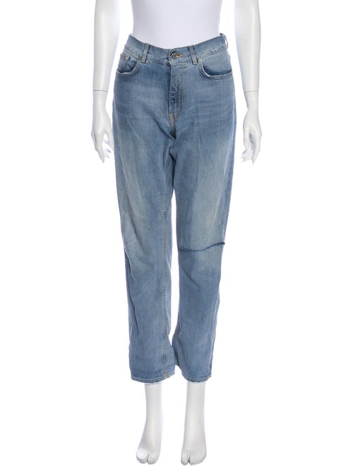 Acne Studios Mid-Rise Straight Leg Jeans Blue