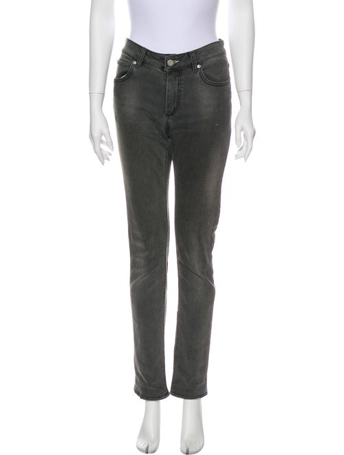Acne Studios Mid-Rise Straight Leg Jeans Grey