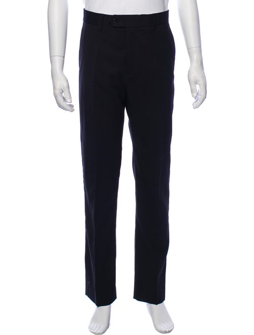Acne Studios Wool Flat Front Pants blue