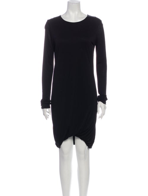 Acne Studios Crew Neck Knee-Length Dress Black