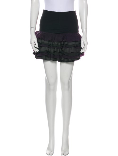 Acne Studios Ruffle Embellishment Mini Skirt Black