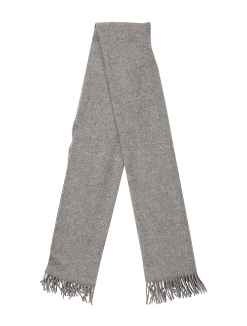 Acne Studios Wool Fringe Scarf Grey
