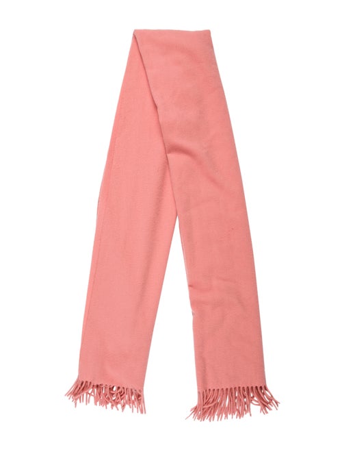 Acne Studios Wool Fringe Scarf Pink